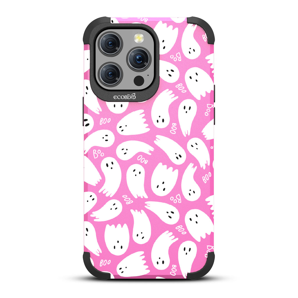Boo Thang - Ghosts + Boo - Pink Eco-Friendly Rugged iPhone 15 Pro Max MagSafe Case
