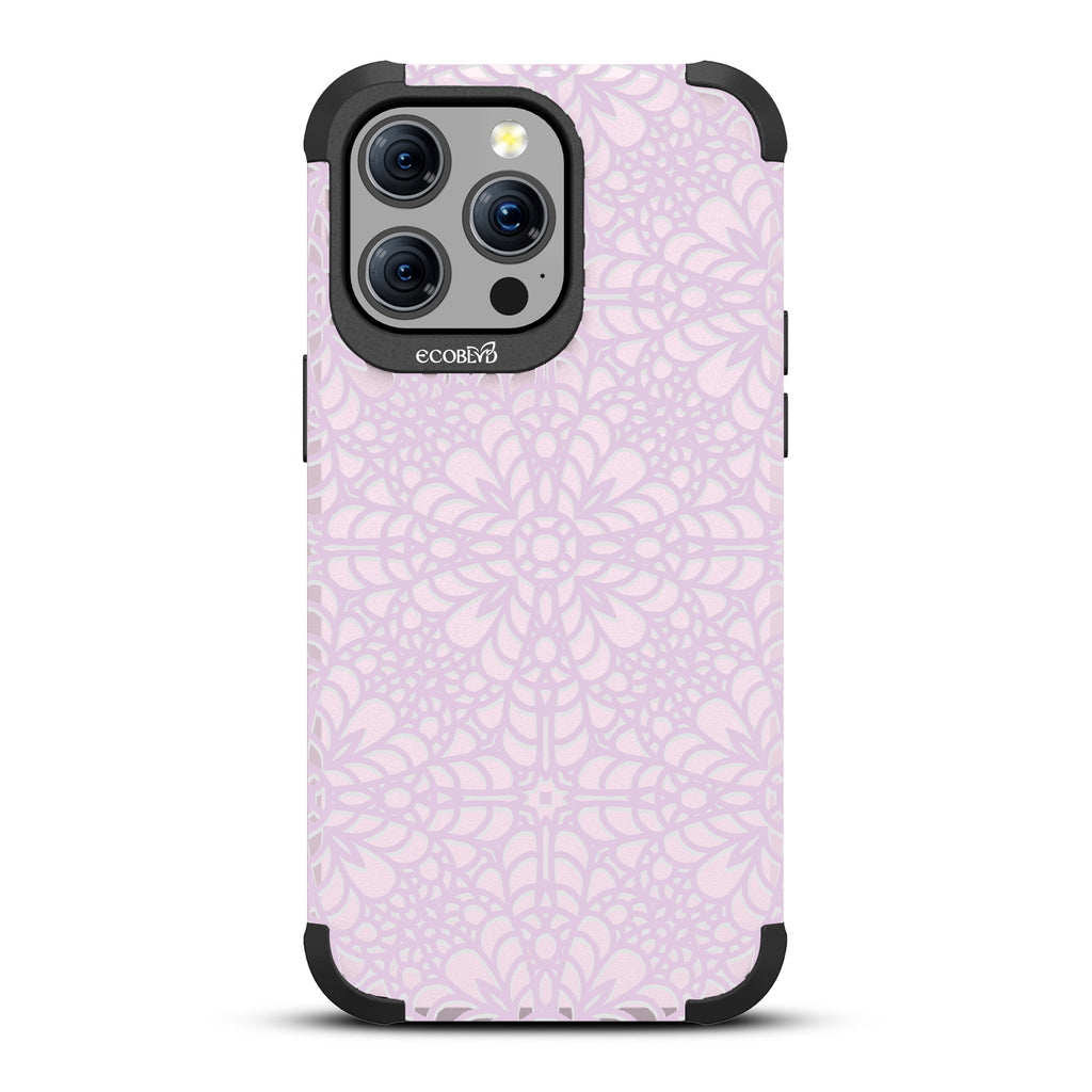  A Lil' Dainty - Intricate Lace Tapestry - Eco-Friendly Rugged Pastel Lilac iPhone 15 Pro Max MagSafe Case