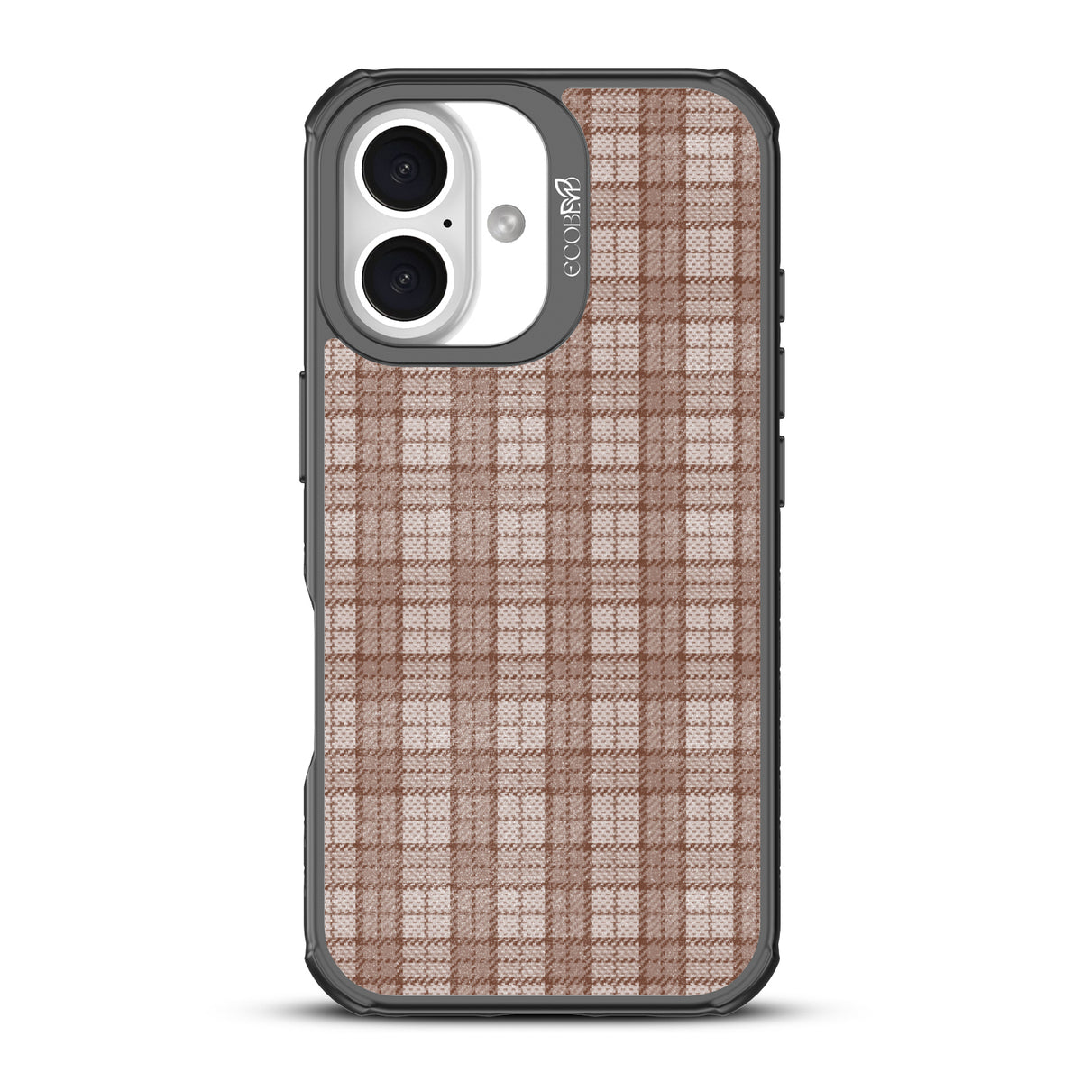 iPhone 16 Case - Sustainable & Clear - Chestnut Tartan – EcoBlvd
