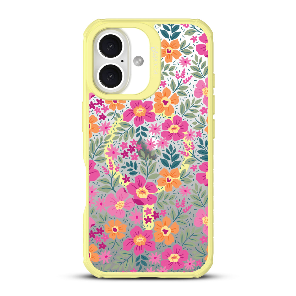 iPhone 16 Case - Sustainable & Clear - Wallflowers - White