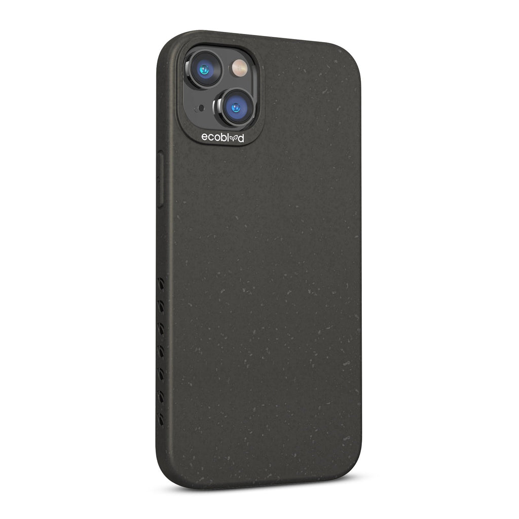 Left-Side View Of Black Eco-Friendly iPhone 14 Case - Compostable Sequoia Collection