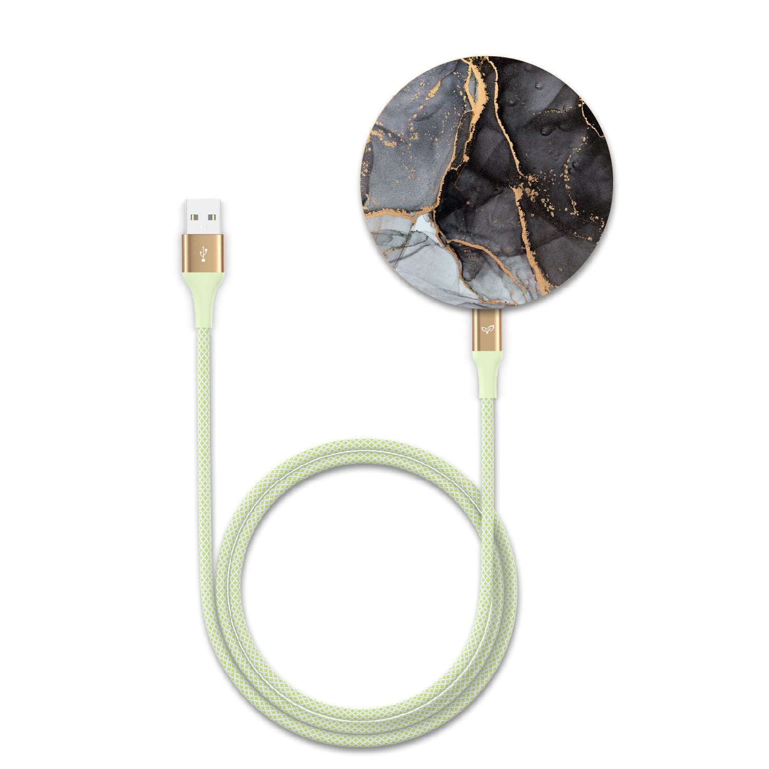 Simply Marbleous Bamboo Wireless Charger - Main Image