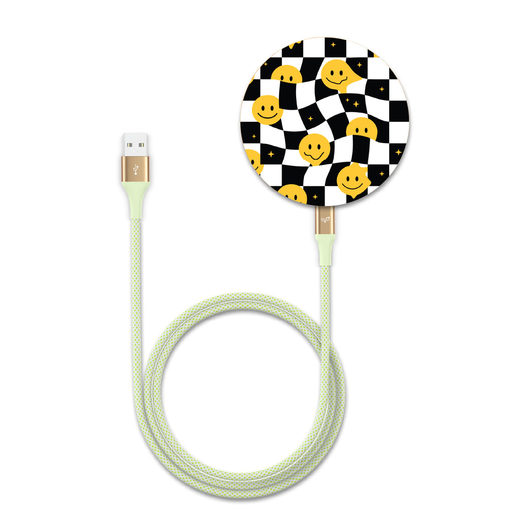 Melting Grid - Bamboo Wireless Charger