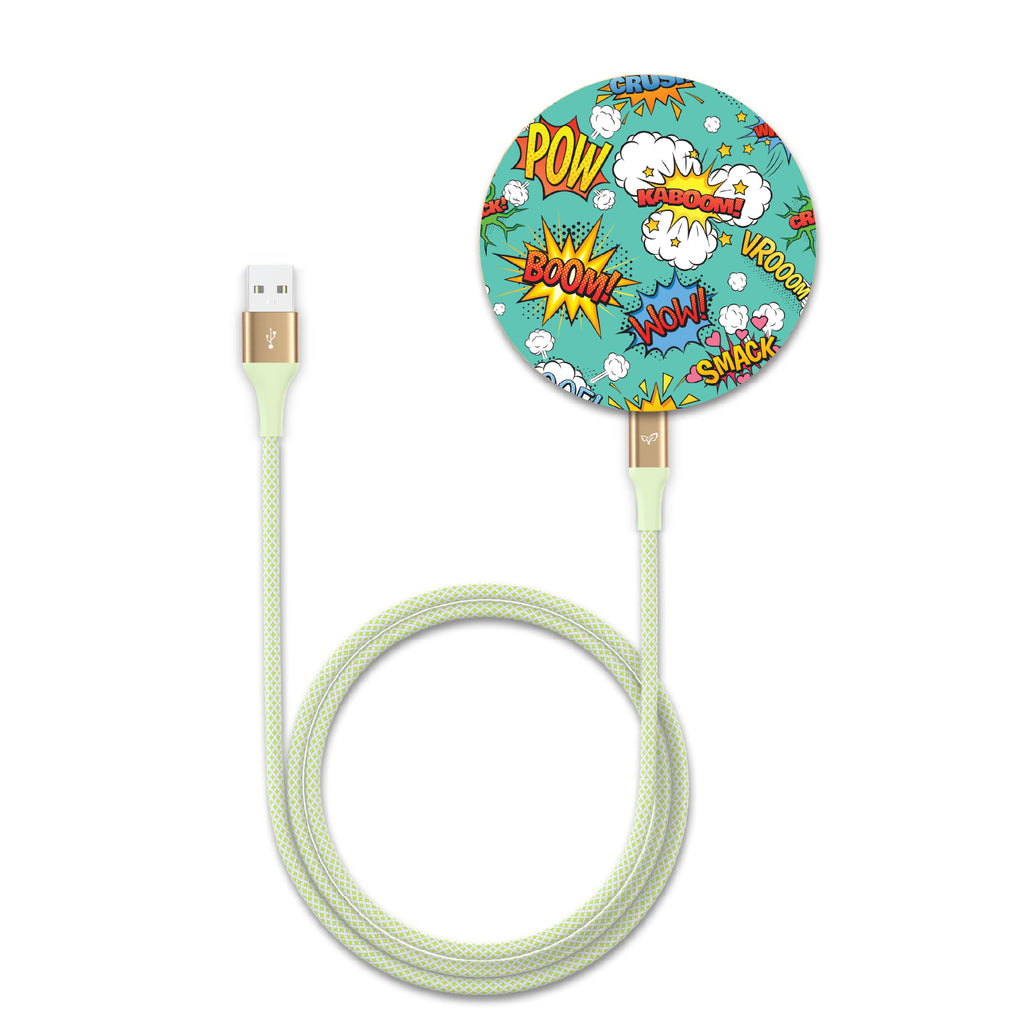 Comic Zap - Bamboo Wireless Charger