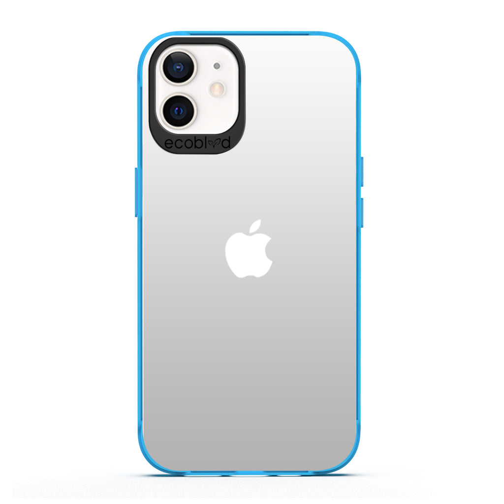 Laguna Collection - Blue iPhone 12 / 12 Pro Case With Clear Back - 6FT Drop Protection
