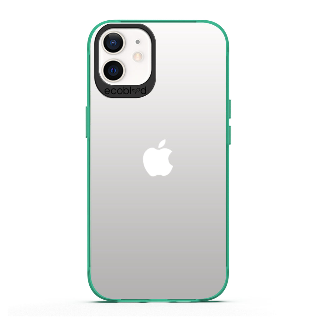 Laguna Collection - Green iPhone 12 / 12 Pro Case With Clear Back - 6FT Drop Protection