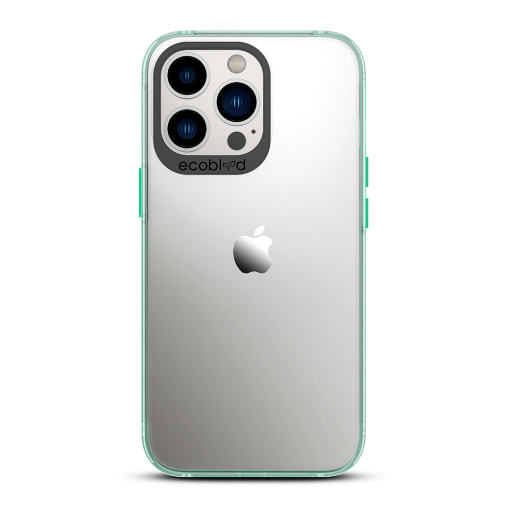 Laguna Collection - Green iPhone 13 Pro Case With Clear Back - 6FT Drop Protection