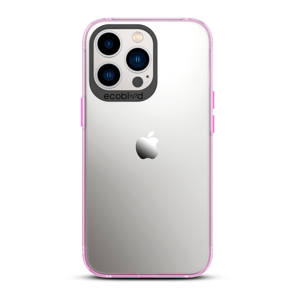 Laguna Collection - Pink iPhone 13 Pro Max / 12 Pro Max Case With Clear Back - 6FT Drop Protection