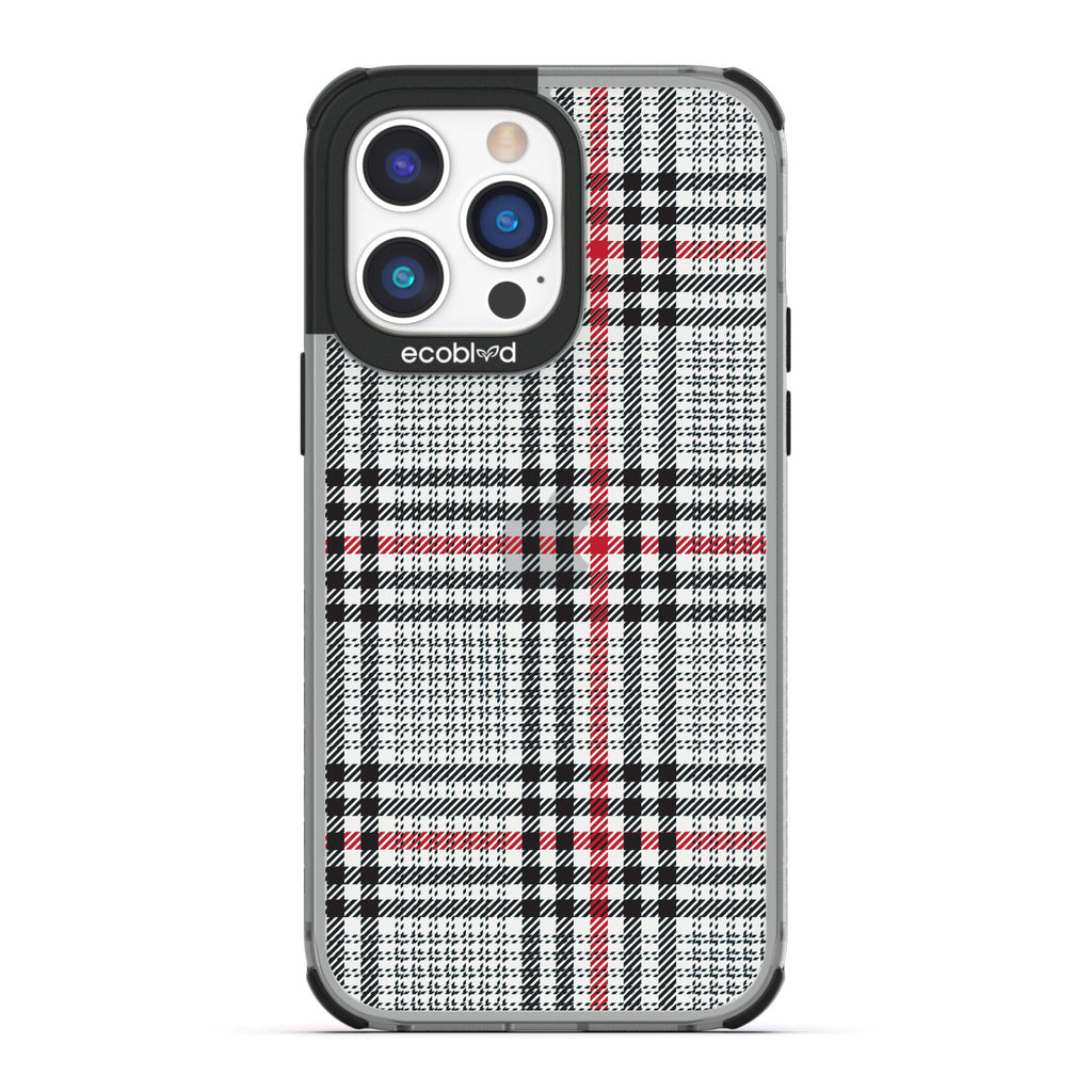 As If - Iconic Tartan Plaid - Eco-Friendly Clear iPhone 14 Pro Max Case With Black Rim
