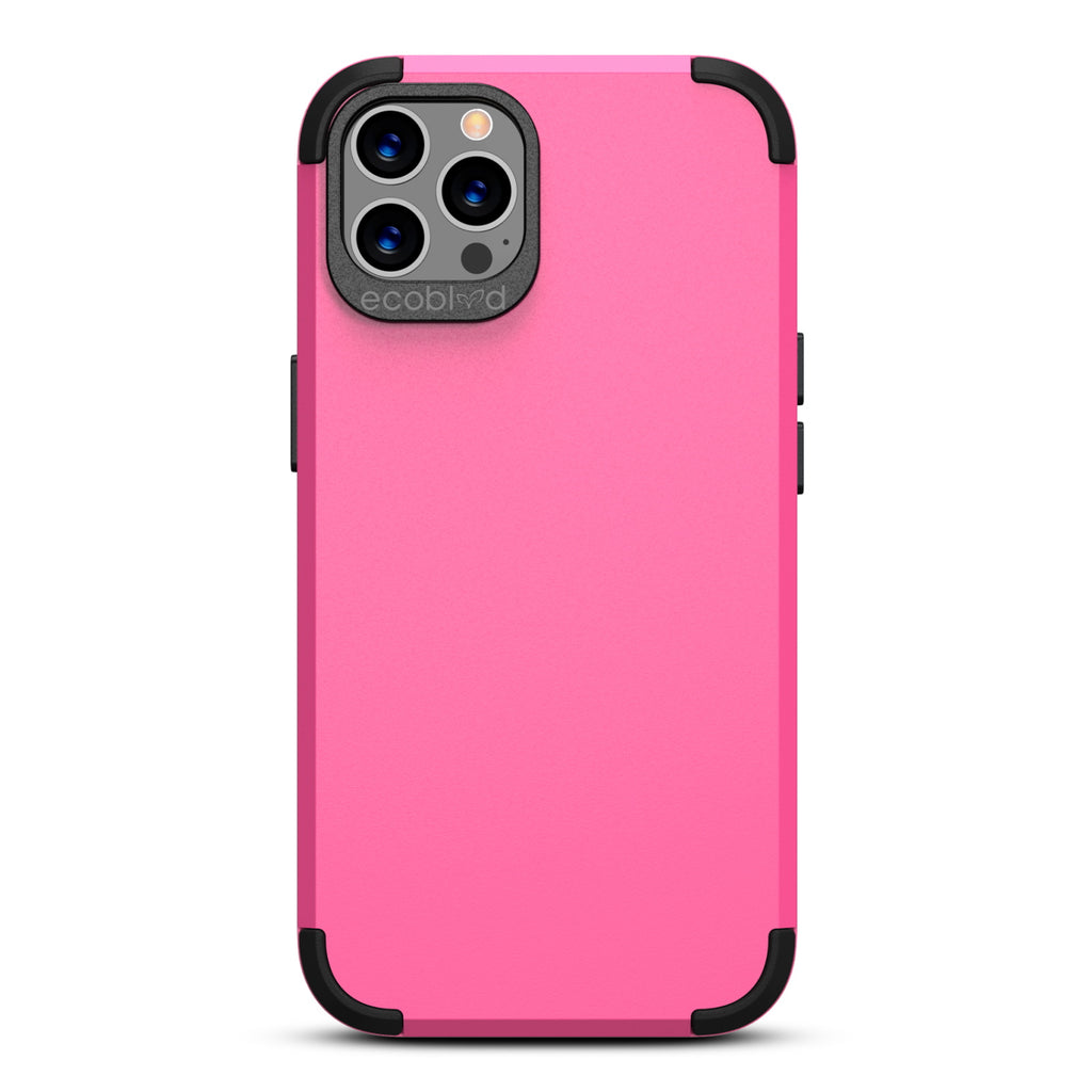 Mojave Collection - Pink iPhone 12 Pro Case With Rugged Back - 12FT Drop Protection