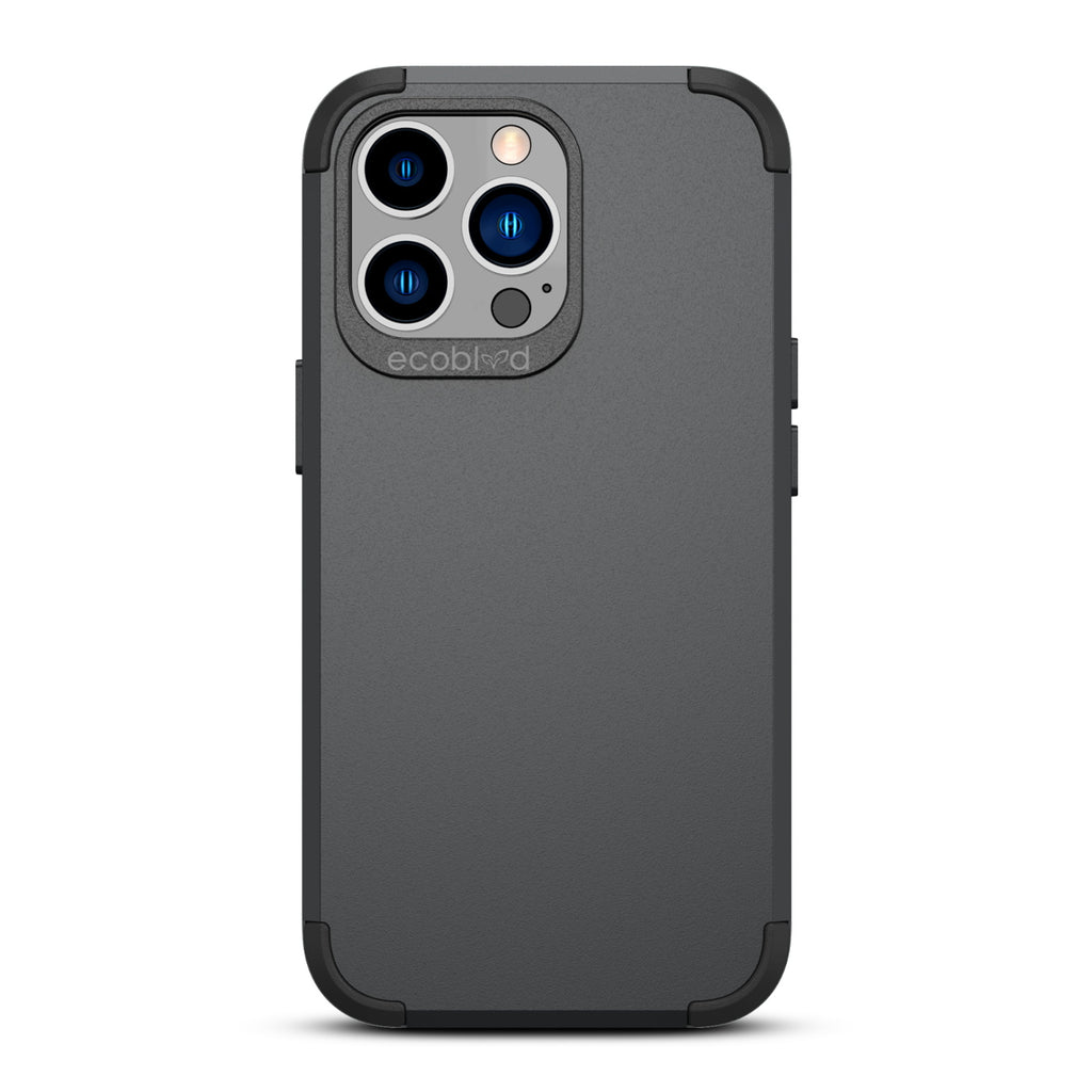 Mojave Collection - Black iPhone 13 Pro Case With Rugged Back - 12FT Drop Protection