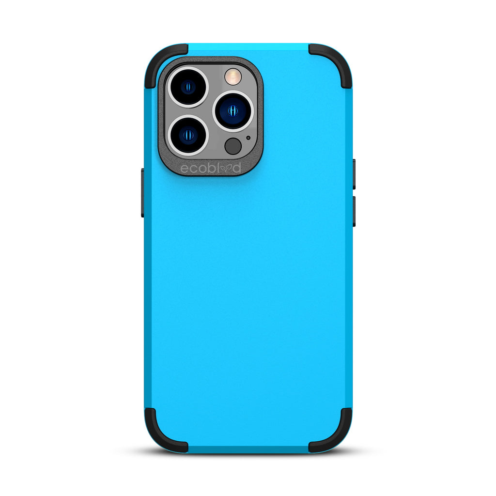 Mojave Collection - Blue iPhone 13 Pro Max Case With Rugged Back - 12FT Drop Protection
