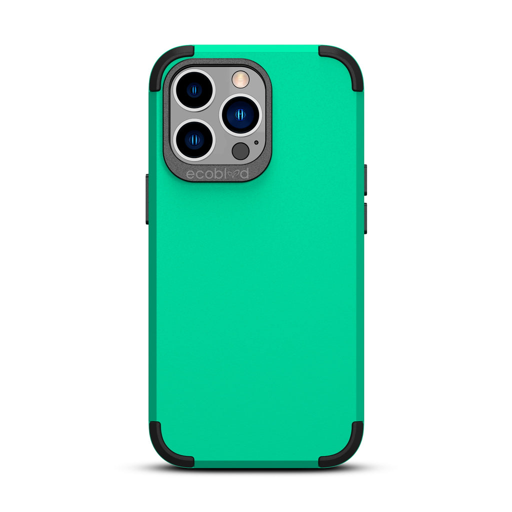 Mojave Collection - Green iPhone 13 Pro Max Case With Rugged Back - 12FT Drop Protection