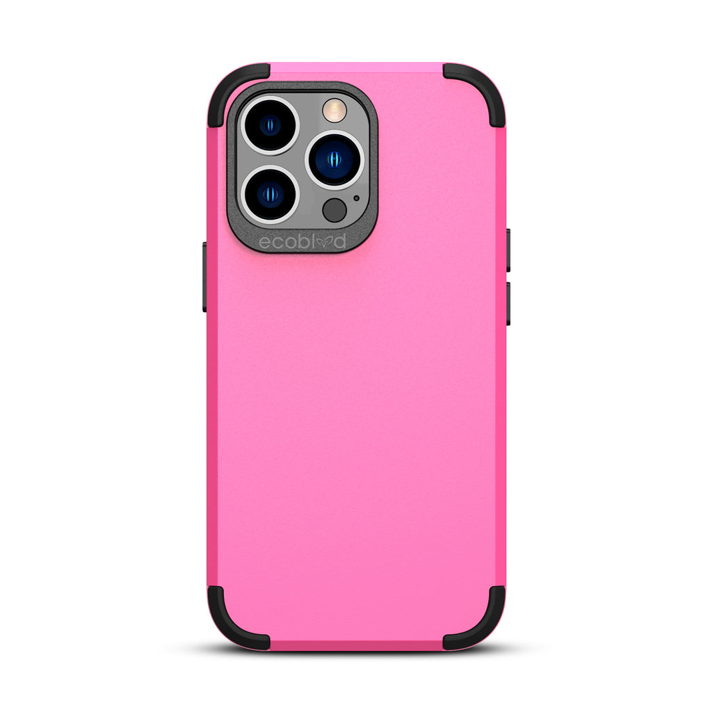 Mojave Collection - Pink iPhone 13 Pro Max Case With Rugged Back - 12FT Drop Protection