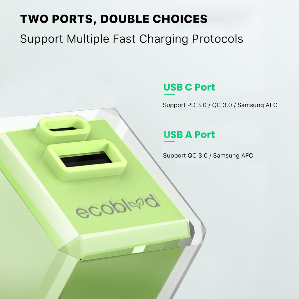 PowerPlant Dual-Port Wall Charger - Charge 2 Devices At Once 
