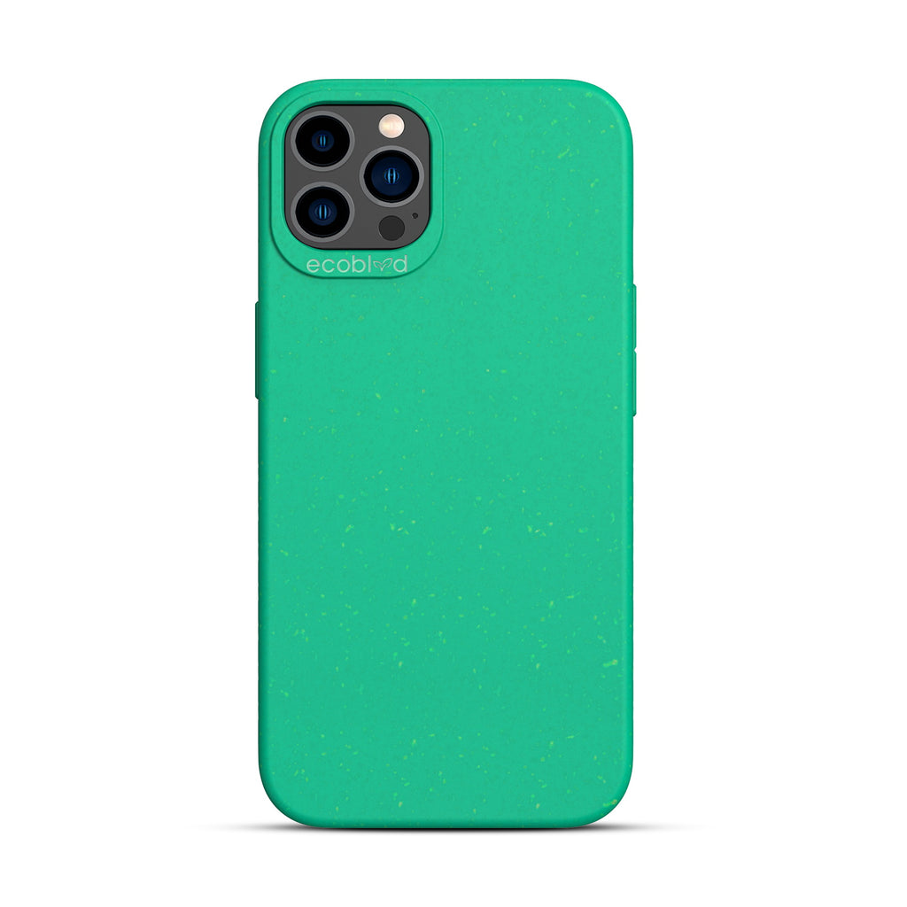 Sequoia Collection - Green Eco-Friendly iPhone 12 Pro Case With A Solid Back - Raised Camera Ring & Bezel Edges 