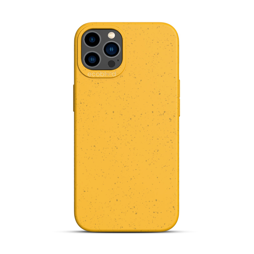 Sequoia Collection - Yellow Eco-Frendly iPhone 12 Case With A Solid Back - Raised Camera Ring & Bezel Edges - Compostable