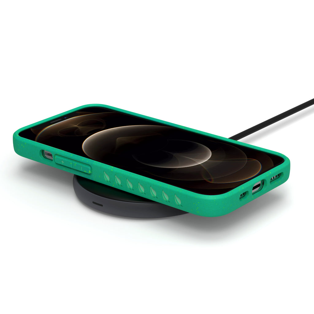Green Eco-Friendly Wireless Charging Compatible Case For 12 / 12 Pro  - Compostable Sequoia Collection