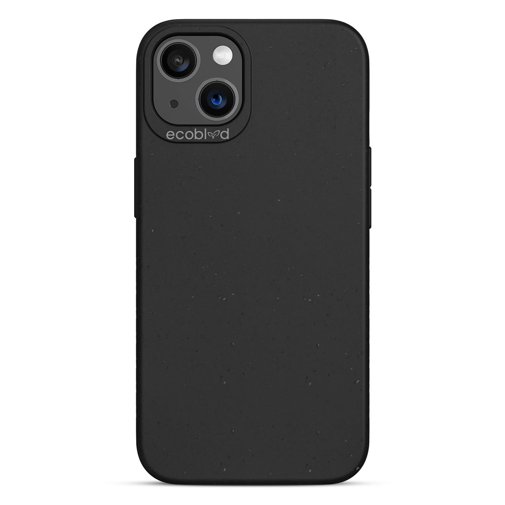 Sequoia Collection - Black Eco-Friendly iPhone 13 Case With A Solid Back - Raised Camera Ring & Bezel Edges - Compostable