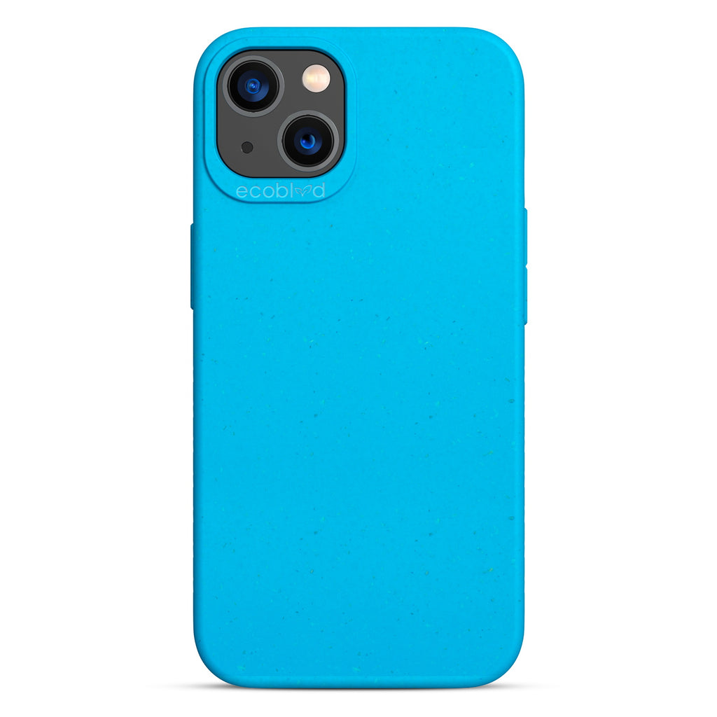 Sequoia Collection - Blue Eco-Friendly iPhone 13 Case With A Solid Back - Raised Camera Ring & Bezel Edges - Compostable