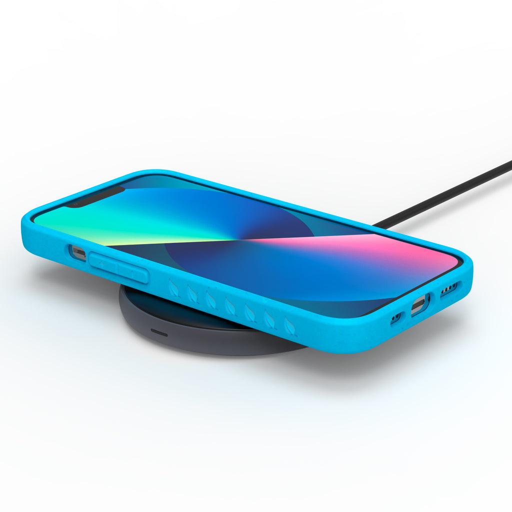 Blue Eco-Friendly Wireless Charging Compatible Case For 13 - Compostable Sequoia Collection