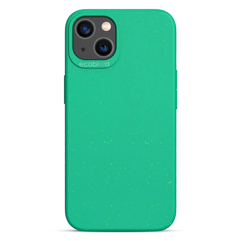 Sequoia Collection - Green Eco-Friendly iPhone 13 Case With A Solid Back - Raised Camera Ring & Bezel Edges - Compostable