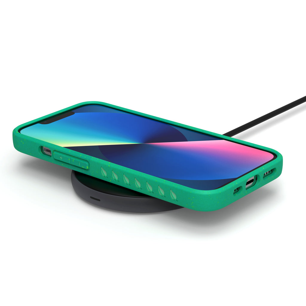 Green Eco-Friendly Wireless Charging Compatible Case For 13 - Compostable Sequoia Collection