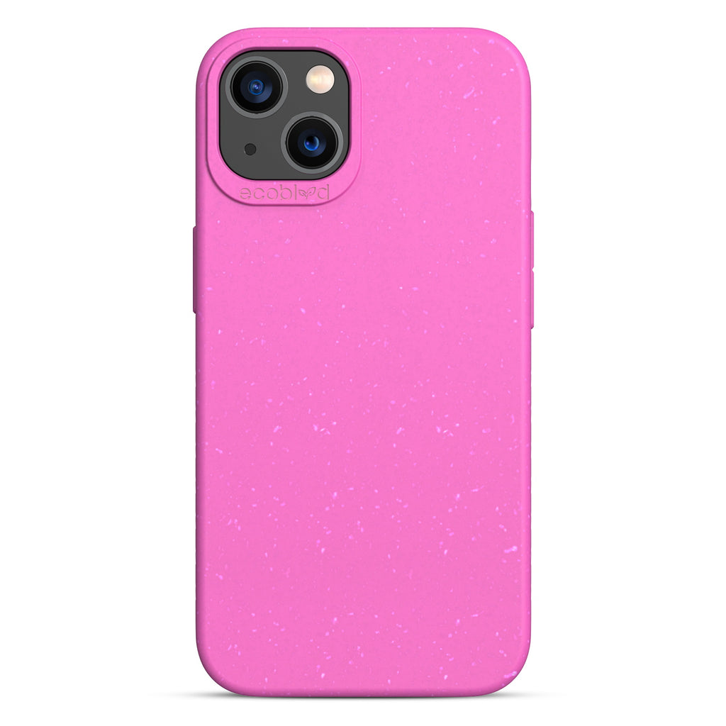 Sequoia Collection - Pink Eco-Friendly iPhone 13 Case With A Solid Back - Raised Camera Ring & Bezel Edges - Compostable