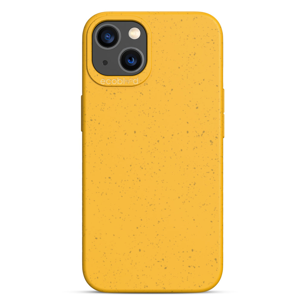 Sequoia Collection - Yellow Eco-Friendly iPhone 13 Case With A Solid Back - Raised Camera Ring & Bezel Edges - Compostable