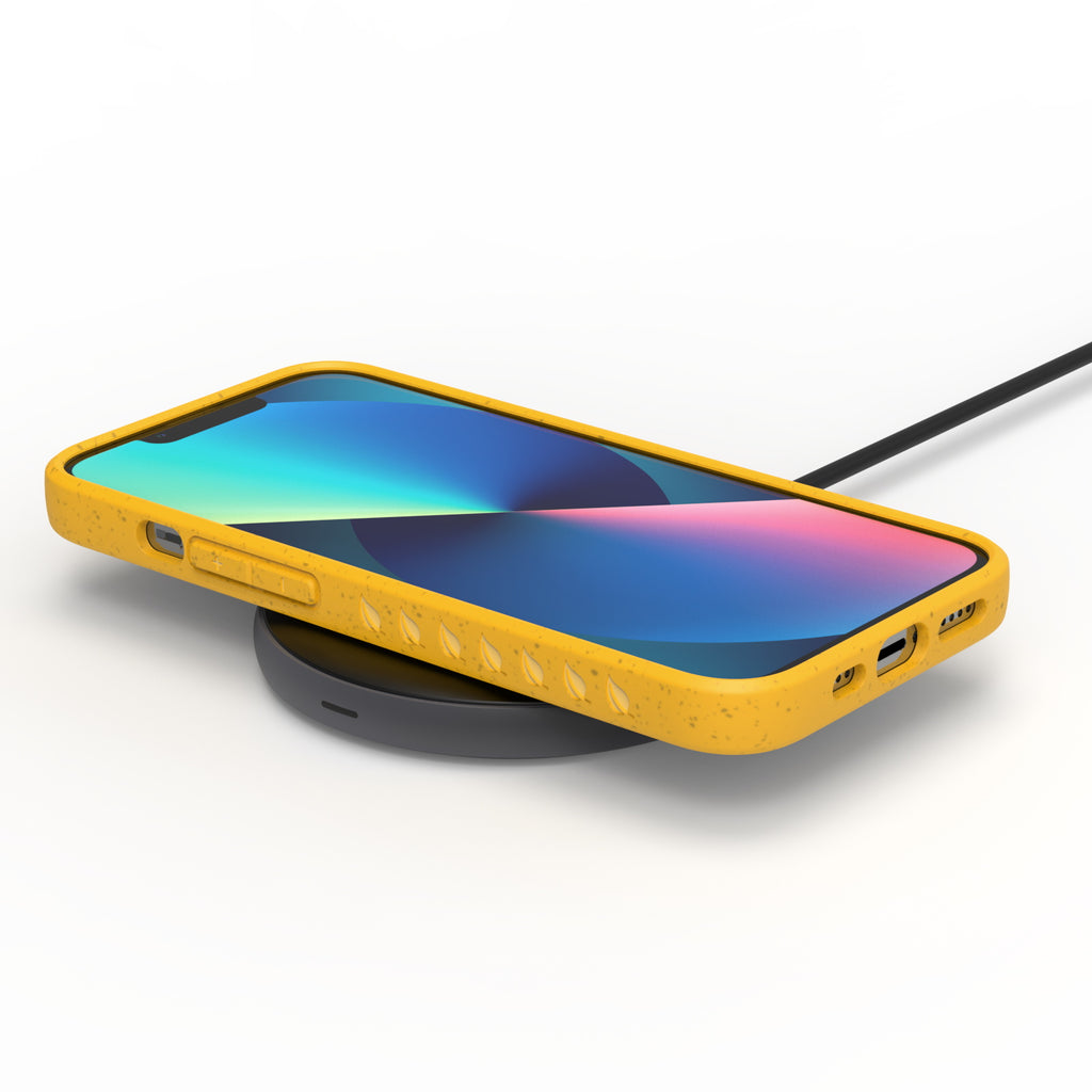 Yellow Eco-Friendly Wireless Charging Compatible Case For 13 - Compostable Sequoia Collection