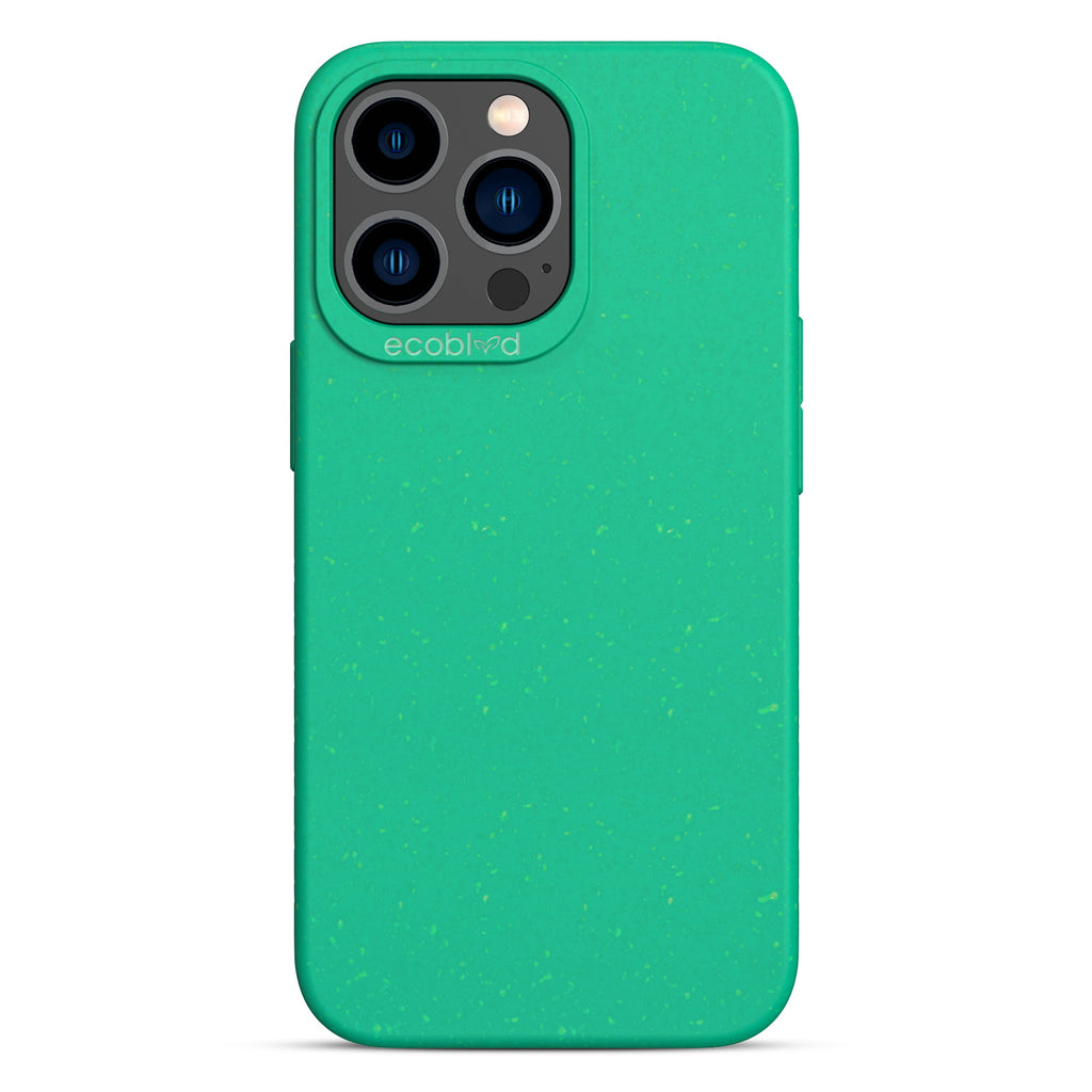 Sequoia Collection - Green Eco-Friendly iPhone 13 Pro Case With A Solid Back - Raised Camera Ring & Bezel Edges - Compostable