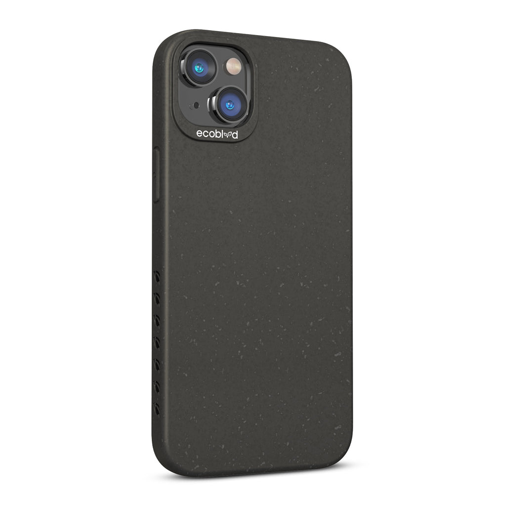 Left-Side View Of Black Eco-Friendly iPhone 14 Case - Compostable Sequoia Collection