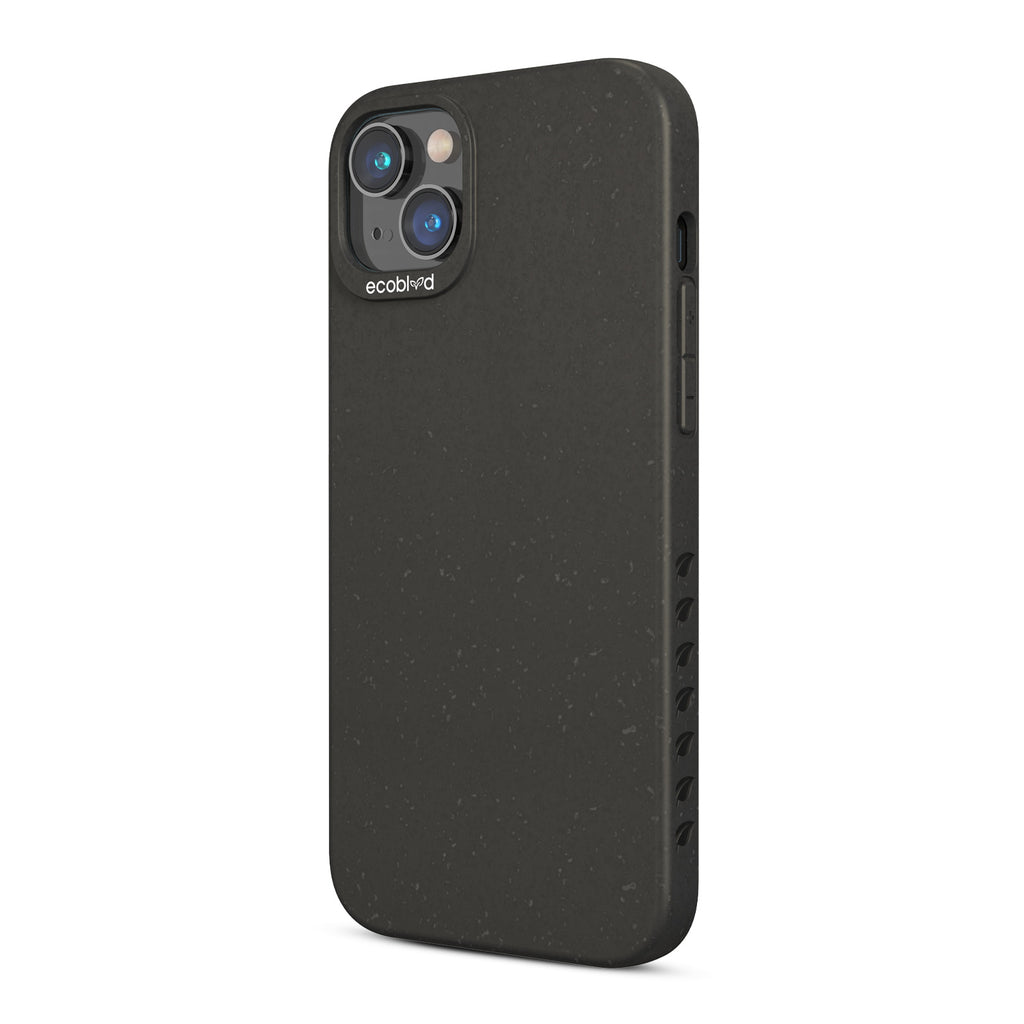 Right-Side View Of Black Eco-Friendly iPhone 14 Case - Compostable Sequoia Collection