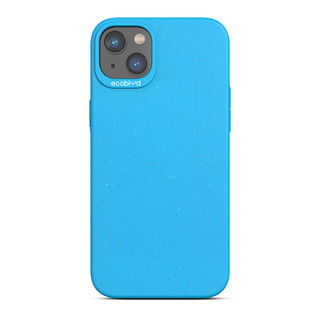 Sequoia Collection - Blue Eco-Friendly iPhone 14 Case With A Solid Back - Raised Camera Ring & Bezel Edges - Compostable