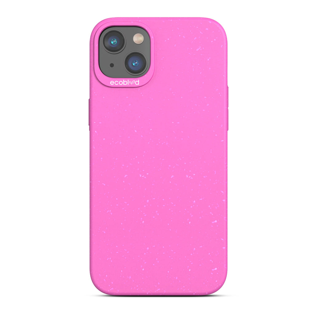 Sequoia Collection - Pink Eco-Friendly iPhone 14 Case With A Solid Back - Raised Camera Ring & Bezel Edges - Compostable