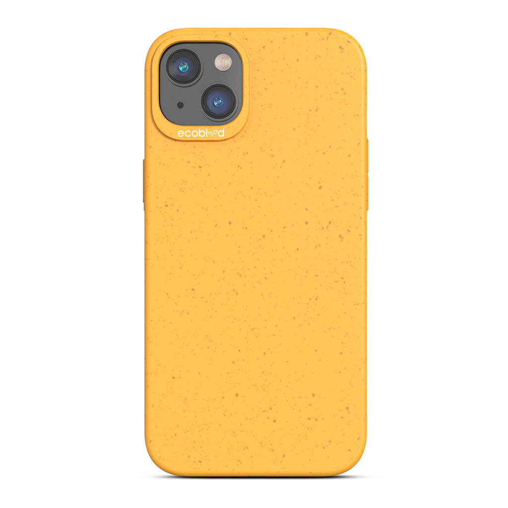 Sequoia Collection - Yellow Eco-Friendly iPhone 14 Case With A Solid Back - Raised Camera Ring & Bezel Edges - Compostable