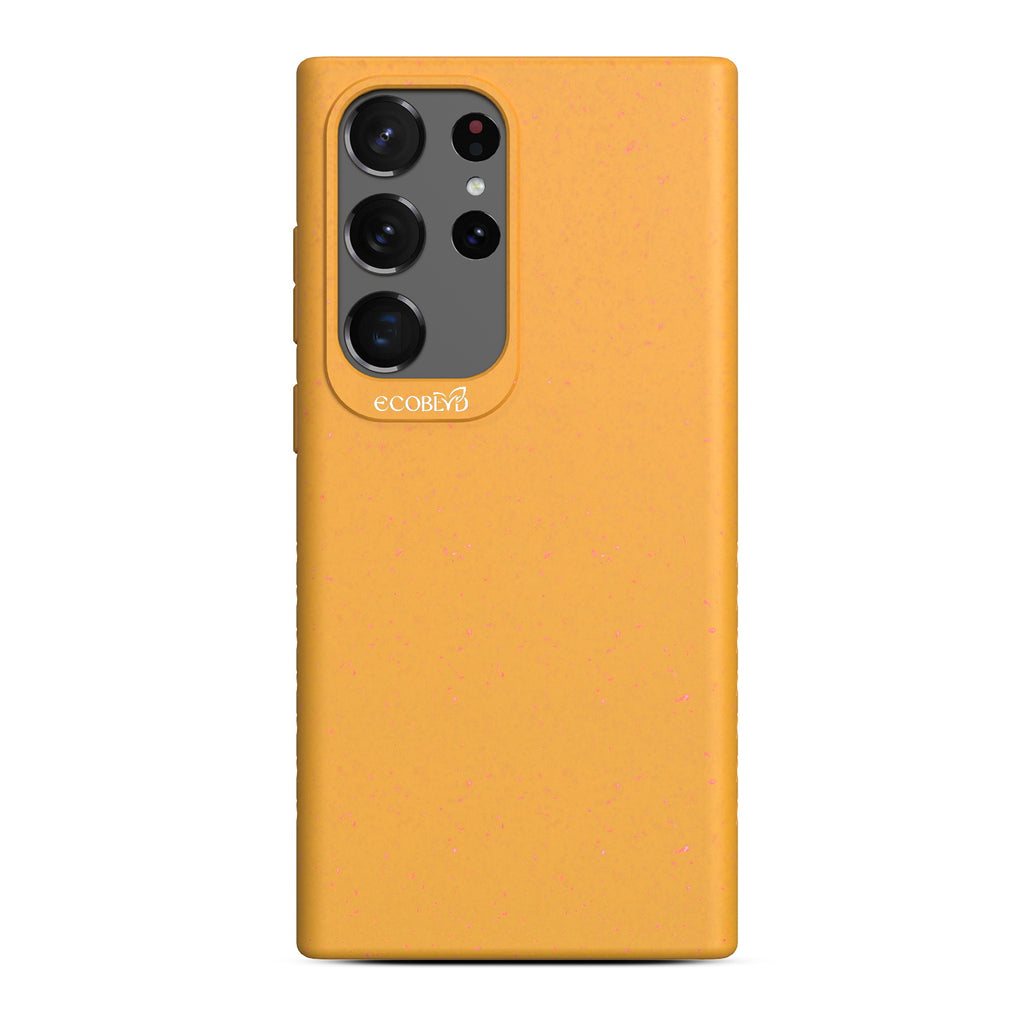 Sequoia Collection - Yellow Eco-Friendly Galaxy S23 Ultra Case With A Solid Back - Raised Camera Ring & Bezel Edges - Compostable